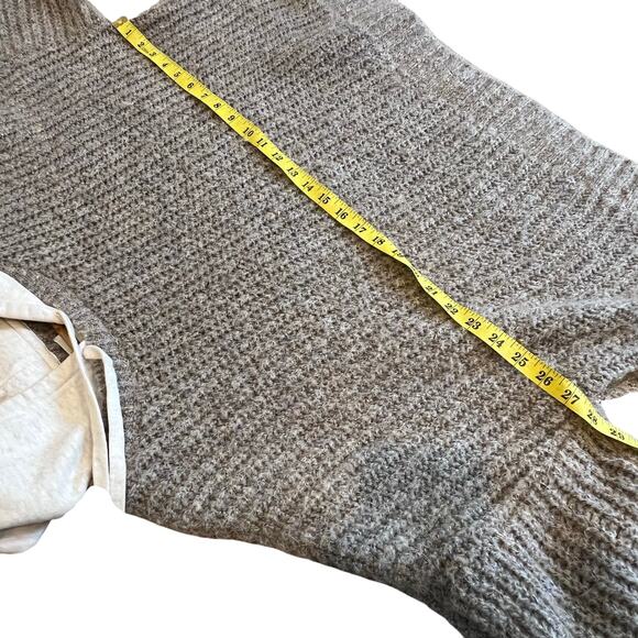 OFFLINE by Aerie Ribbed Knit Sweater Hoodie in Tree Line Brown Size XL - Picture 10 of 10